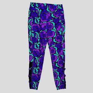 POP Fit Vibrant Purple and Teal Leggings